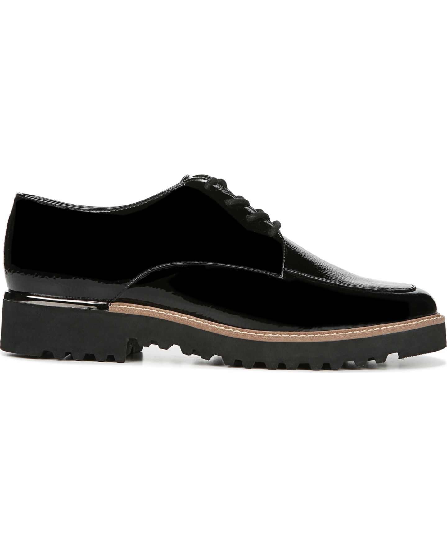 Женские оксфорды Franco Sarto Charles на рифлёной подошве, цвет: Чёрный искусственный лаковый — фото 2