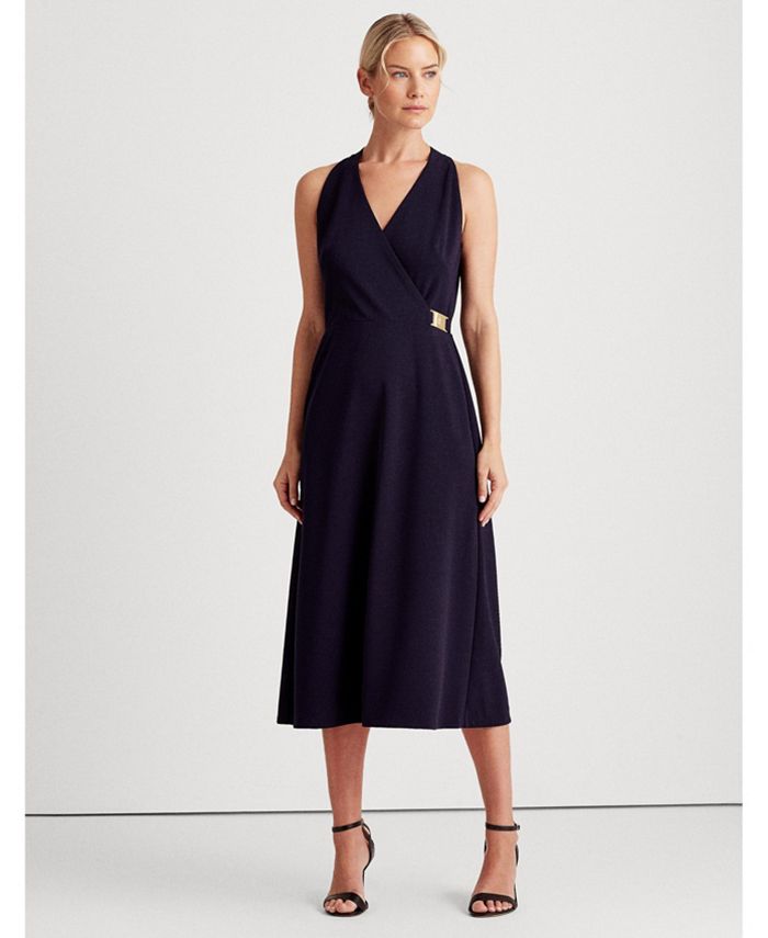 Lauren Ralph Lauren Crepe Sleeveless Dress & Reviews - Dresses - Women ...