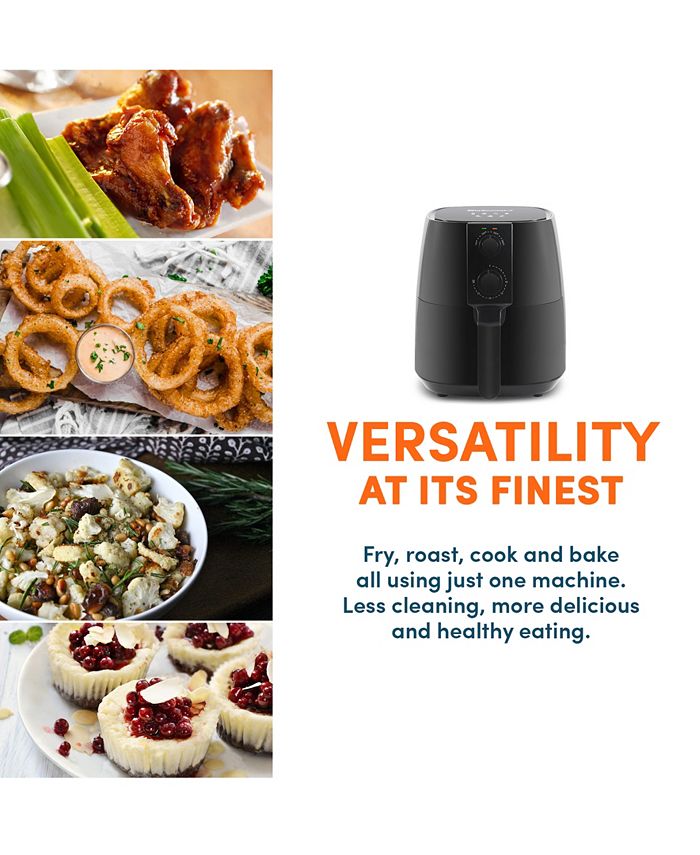 Elite Gourmet Electric 4Qt. Hot Air Fryer Large Capacity3.2 Lbs of Food, 1350W Macy's