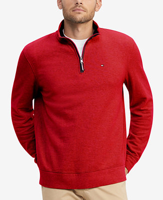 Tommy Hilfiger Mens 1/4 Zip Mockneck Sweatshirt