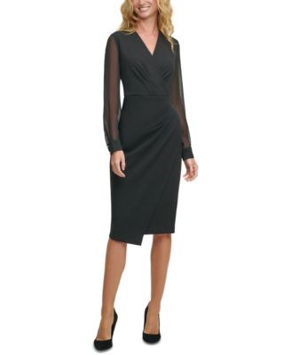 macy's tommy hilfiger black dress