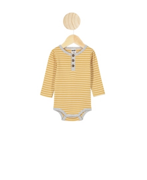 Cotton On Baby Boys and Girls The Long Sleeve Placket Bubbysuit