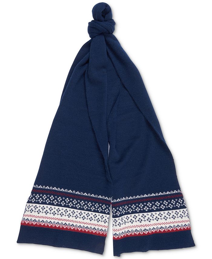 Barbour Men's Fairisle Beanie and Scarf Gift Set Macy's