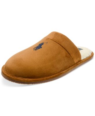 polo klarence faux shearling scuff slipper