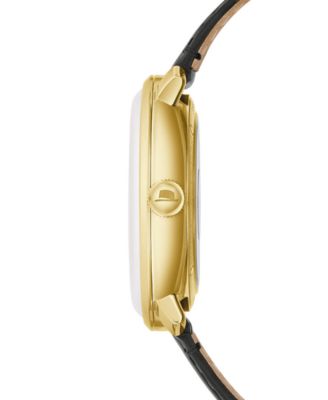 Men's Frank Sinatra Brown Leather Strap Watch 40mm