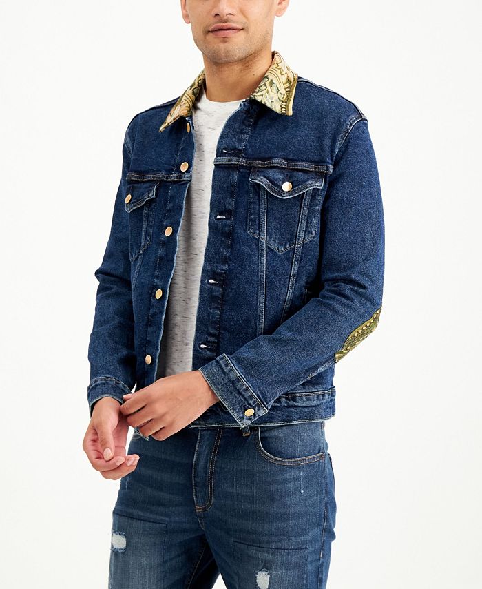 Macy's black on sale denim jacket