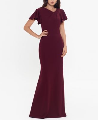 macy's betsy and adam red dress