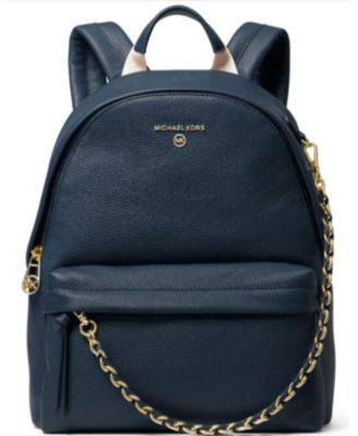 michael kors blue backpack purse