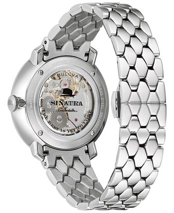 Bulova - Men's Frank Sinatra Stainless Steel Bracelet Watch 32mm