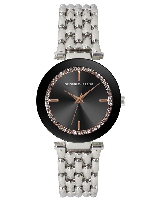 Geoffrey Beene Women s Silver tone Metal Alloy Bracelet Watch 32