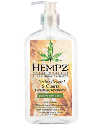 Hempz - Fresh Fusions Citrine Crystal & Quartz Herbal Body Moisturizer, 17-oz.