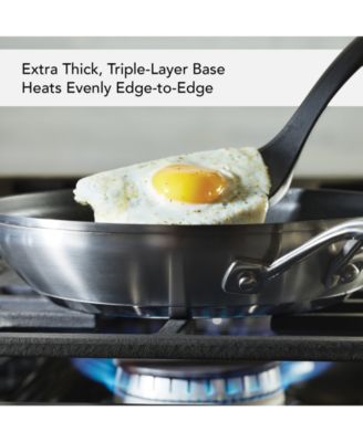 3-Ply Base Stainless Steel 9.5" Nonstick Induction Frying Pan