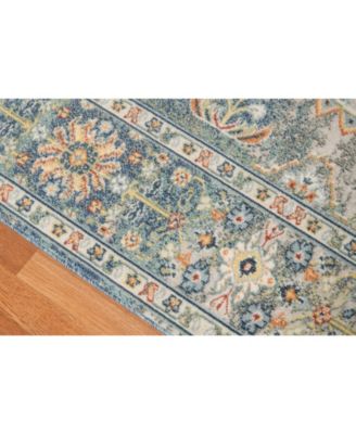 Bohemian BHM-7 Blue 5'1" x 7'6" Outdoor Area Rug