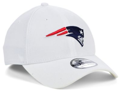New England Patriots White Team Classic 39THIRTY Cap