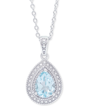 image of Blue Topaz Teardrop 18