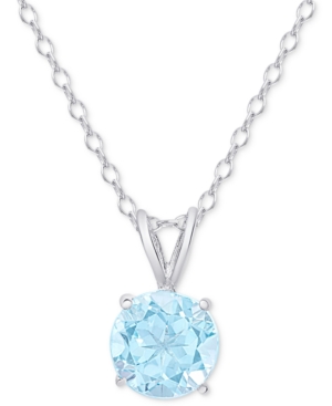image of Blue Topaz Solitaire 18