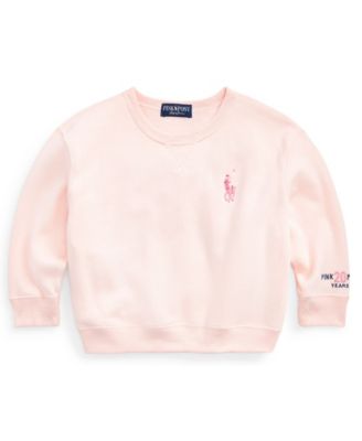 폴로 랄프로렌 여아용 스웻셔츠 Polo Ralph Lauren Little Girls Pink Pony Fleece Sweatshirt