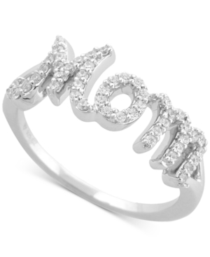 image of Diamond Mom Ring (1/4 ct. t.w.) in Sterling Silver