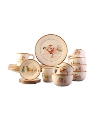 Photo 1 of American Atelier Christmas Twig 20 Piece Dinnerware Set