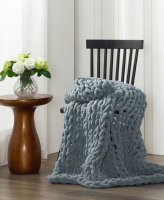 Chenille Knitted Throw, 40" x 50"