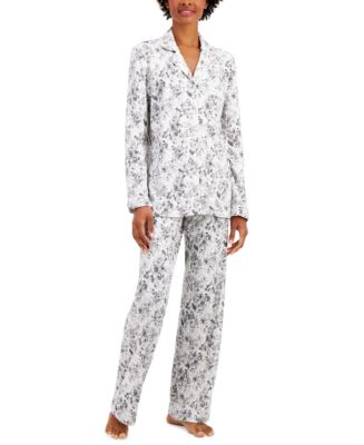 Charter Club Soft Brushed Cotton Pajama Set, Created for Macy's - Macy's