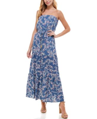 Be Bop - Juniors' Strapless Maxi Dress