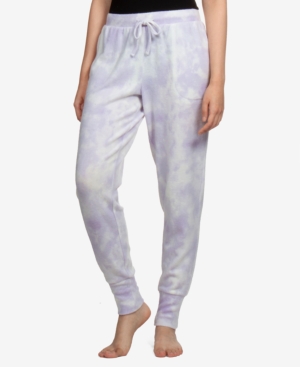 image of Hippie Rose Juniors- Tie-Dyed Cozy Knit Jogger Pants