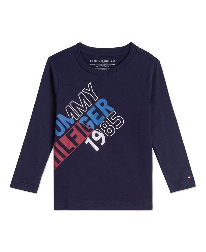 Tommy Hilfiger Toddler Boys Split Long Sleeve T-shirts - Macy's