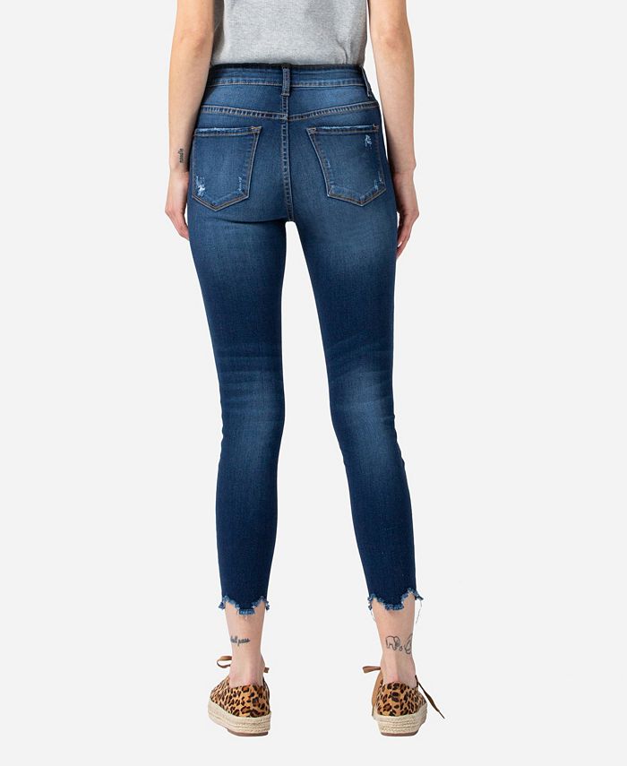 Vervet Mid Rise Raw Hem Skinny main image 1