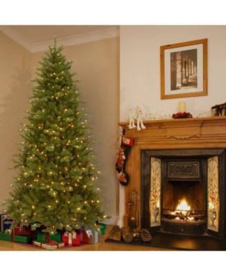 Northern Spruce Memory-Shape Tree with Music Match Dual Color LED Lights