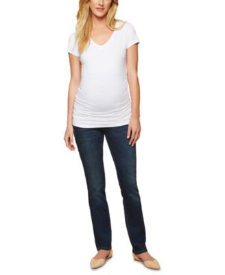 macy's indigo blue maternity jeans