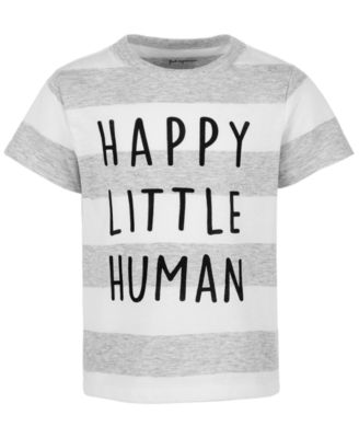 First Impressions - Toddler Boys Happy Little Human T-Shirt