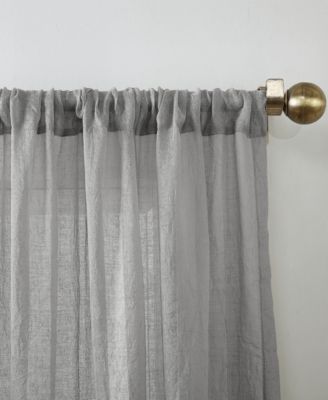 No. 918 Silvia Crushed Texture Semi-Sheer Rod Pocket Curtain Panel
