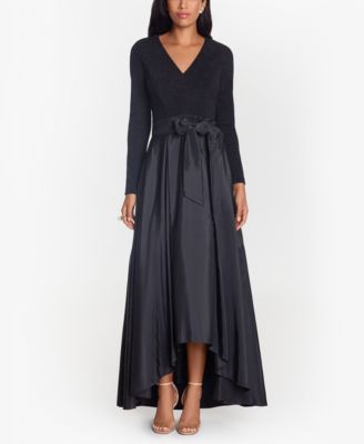 XSCAPE Taffeta-Skirt Gown Macy's