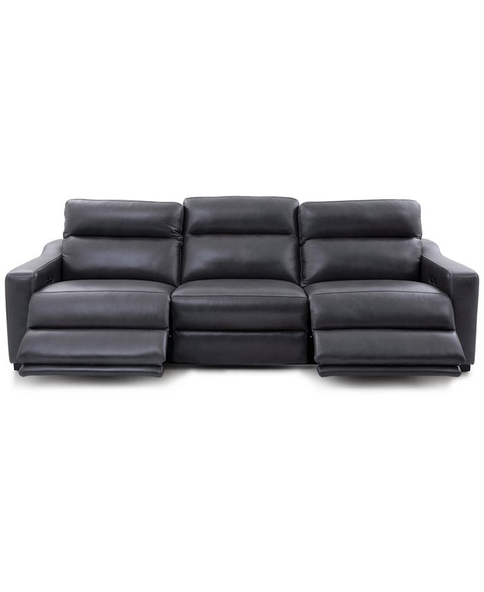Furniture Gabrine 3Pc. Leather Sofa with 2 Power Recliners, Created