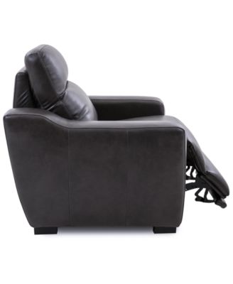Gabrine Leather Power Recliner, Created for Macy's