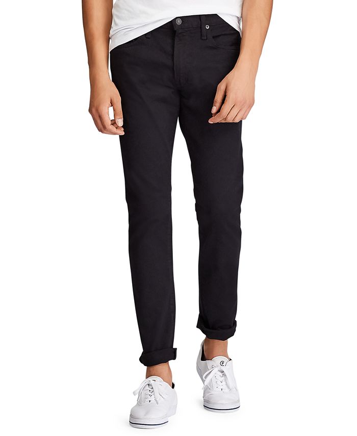 Polo Ralph Lauren Men's Varick Slim-Fit Stretch Pants-PB-33X30 Polo Black  at  Men's Clothing store
