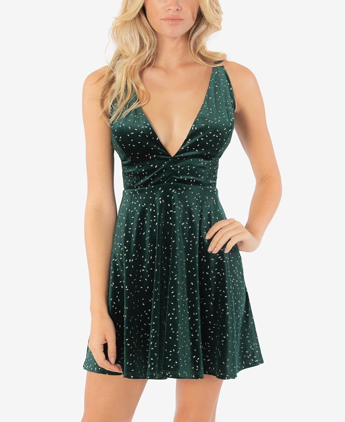 Speechless Juniors' Glitter Velvet Dress Macy's