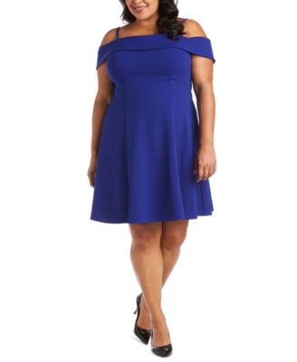 off the shoulder fit and flare dress