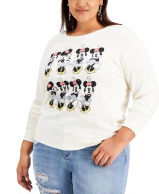 plus size minnie mouse sweatshirt
