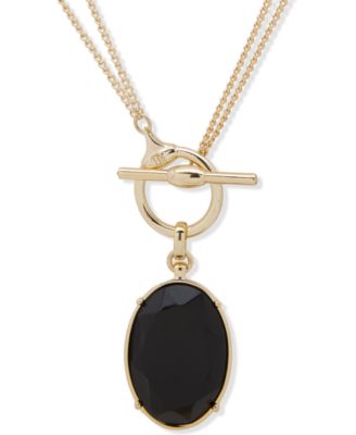 Lauren Ralph Lauren - Faceted Oval 18" Convertible Pendant Necklace