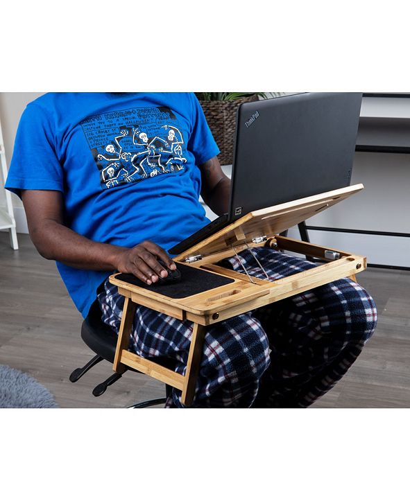 Mind Reader Bamboo Bed Tray Adjustable Lap Desk & Reviews Cleaning