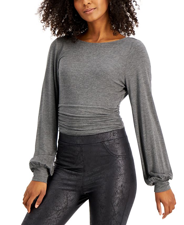 BLOUSON SLEEVE BODY SUIT BLUSHING MANOR