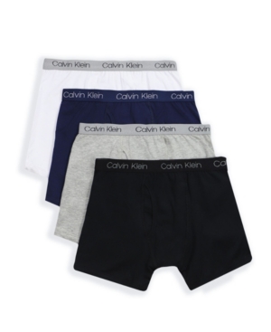 image of Calvin Klein Big Boys Boxer Brief, 4 Pack