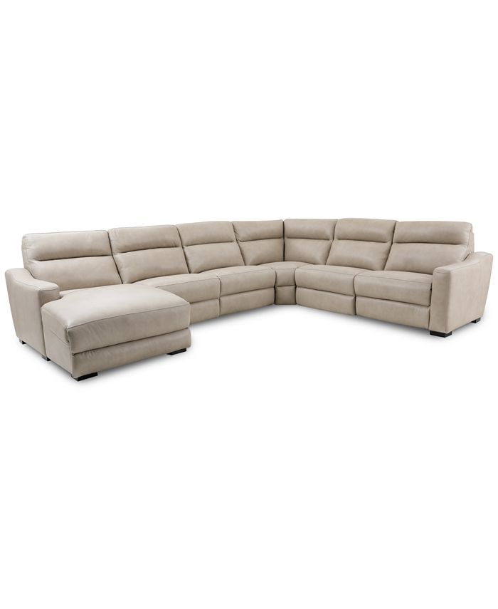 Furniture Gabrine 6 Pc Leather, Macys Leather Sofa Sectional