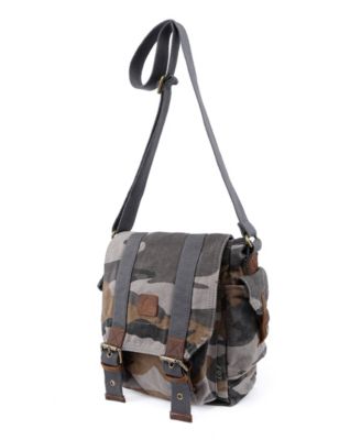 Camo Canvas Crossbody Bag