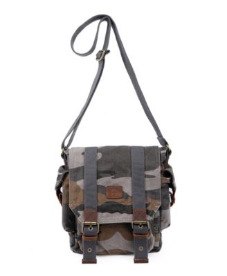 Camo Canvas Crossbody Bag