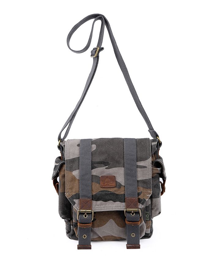 TSD BRAND Camo Canvas Crossbody Bag Macy's