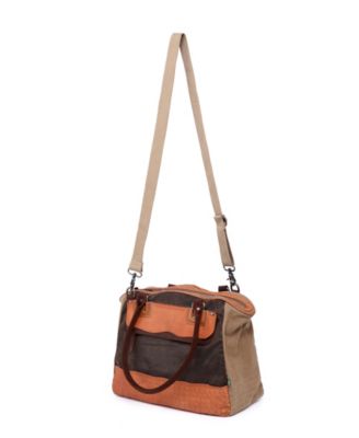 Tapa Canvas Satchel Bag