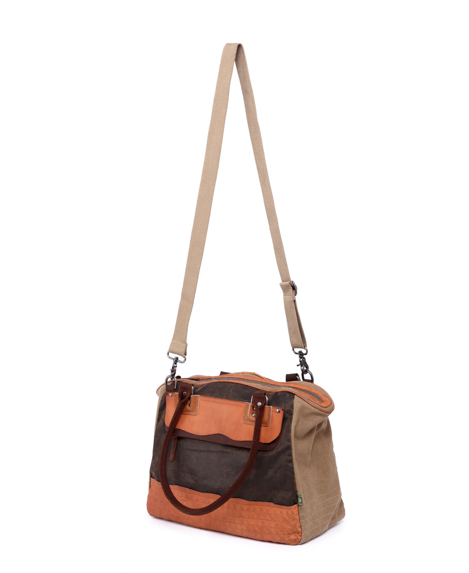 Tapa Canvas Satchel Bag